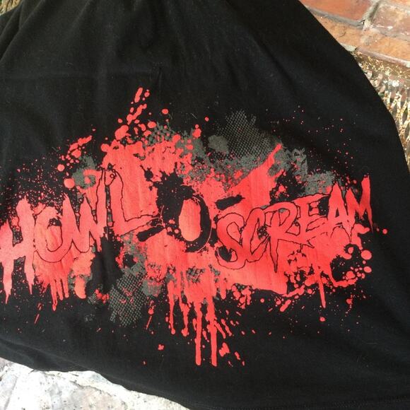 Howl-O-Scream black T-Shirt adult medium - Picture 2 of 4